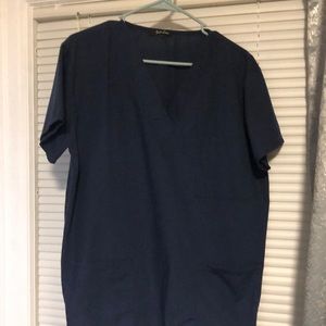 Navy blue Scrub top